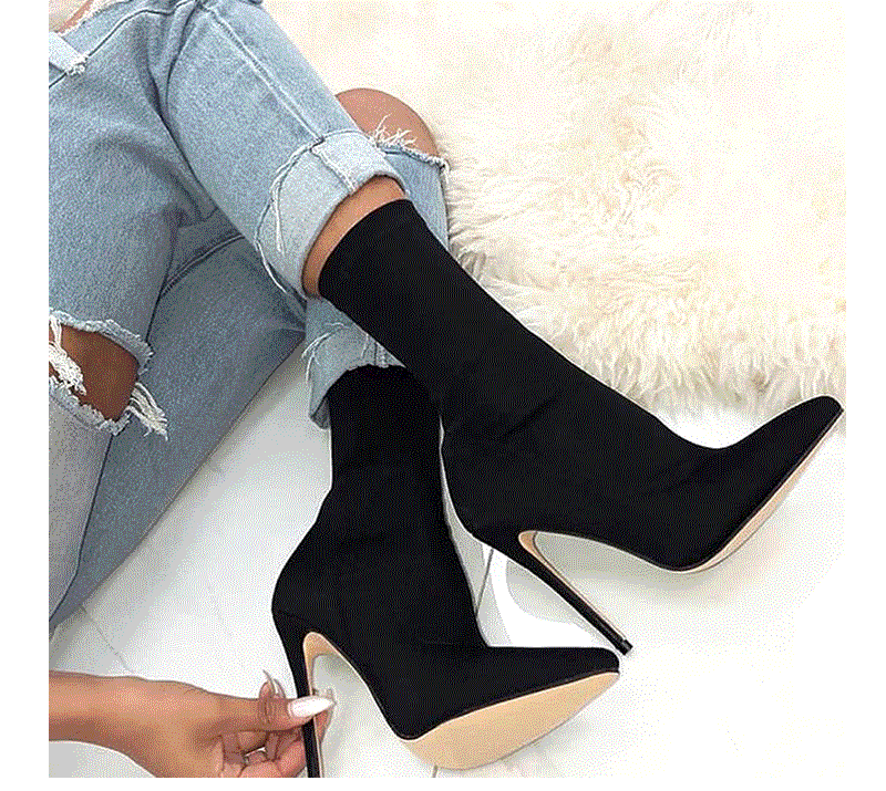 Black Stiletto Heels