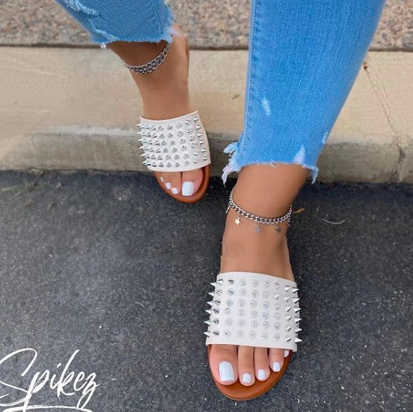 White Flats With Spikes